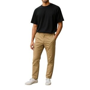 J.Crew Men's 484 Slim-fit pant in Broken-in chino in khaki M1267 size 44